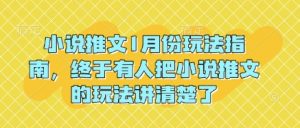 小说推文1月份玩法指南，终于有人把小说推文的玩法讲清楚了!-知识创作