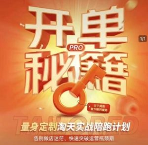 淘宝开单秘籍PRO，量身定制淘天实战陪跑计划，告别做店迷茫、快速突破运营瓶颈期-知识创作