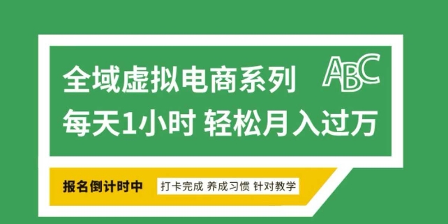 全域虚拟电商变现系列，通过平台出售虚拟电商产品从而获利-知识创作