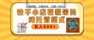 快手小店托管代运营 全程无需操作 二八分成 月入5000+-知识创作