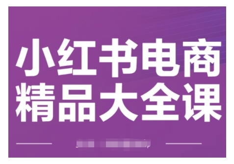 小红书电商精品大全课，快速掌握小红书运营技巧，实现精准引流与爆单目标，轻松玩转小红书电商(更新2月)-知识创作