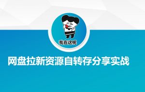 网盘拉新资源自动转存分享实战-知识创作