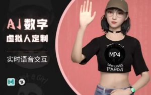 Ai数字人虚拟(智能体)实时语音交互特训营，​自行定制超写实角色AI数字人交互技术-知识创作