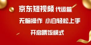 京东短视频代运营，全程喂饭，小白轻松上手【揭秘】-知识创作