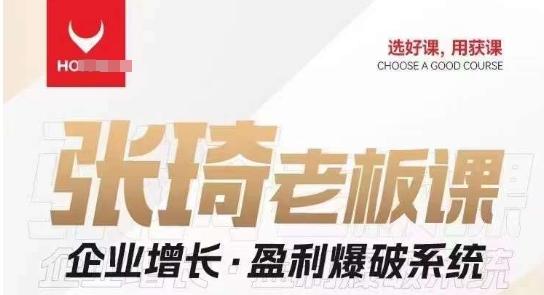 【组合课】张琦张琦老板企业增长·盈利爆破系统（直播专享）-知识创作