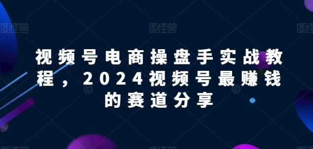 视频号电商实战教程，2024视频号最赚钱的赛道分享-知识创作