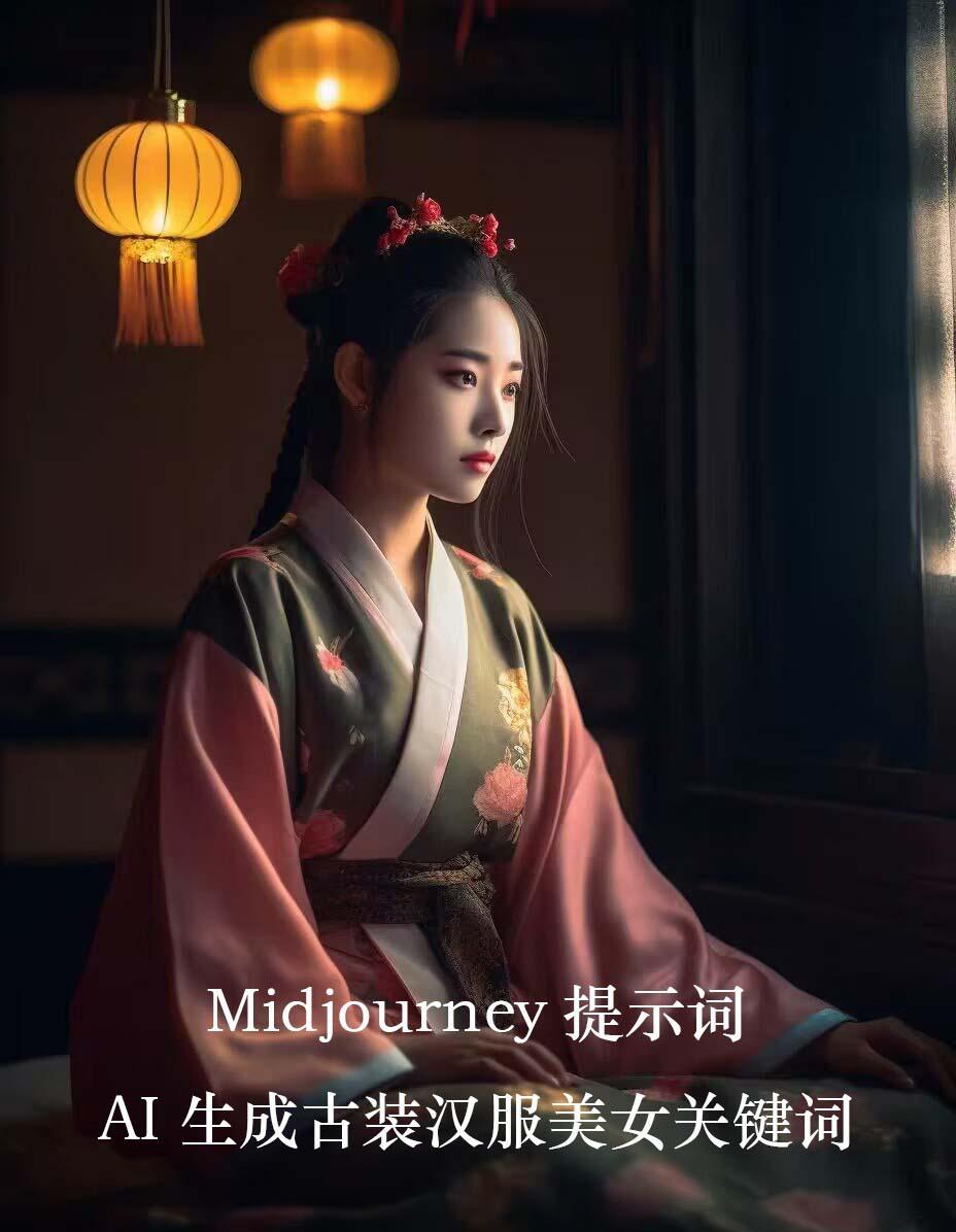 Midjourney关键词-AI生成中国风古装汉服美女人像提示关键词-知识创作