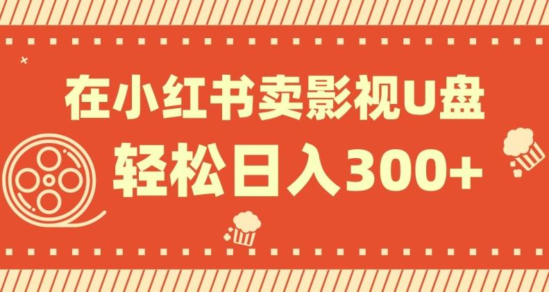 在小红书上卖影视U盘，轻松日入300+，操作简单，小白可轻松上手-知识创作