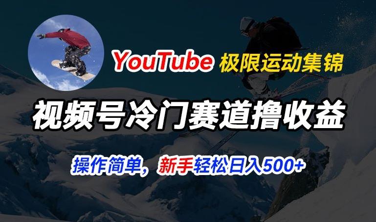 视频号冷门赛道撸收益，YouTube搬运极限运动集锦，暴力起号，操作简单流量高，轻松日入5张【揭秘】-知识创作