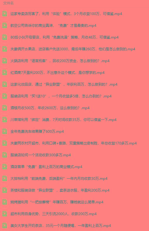 图片[5]-(9607期)真实有效391套商业模式，年入几十到几百万案例解析(电子书+视频+图文)-知识创作