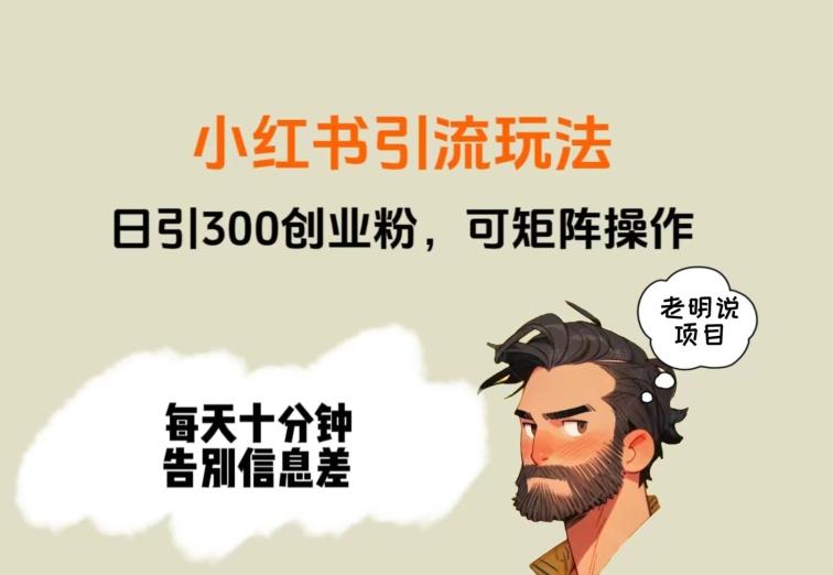 靠小红书视频日印300粉，两分钟一个视频轻松矩阵-知识创作