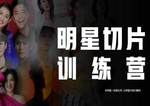王子·明星切片线上训练营（2023），和明星一起拿红利，让明星为我们赚钱-知识创作