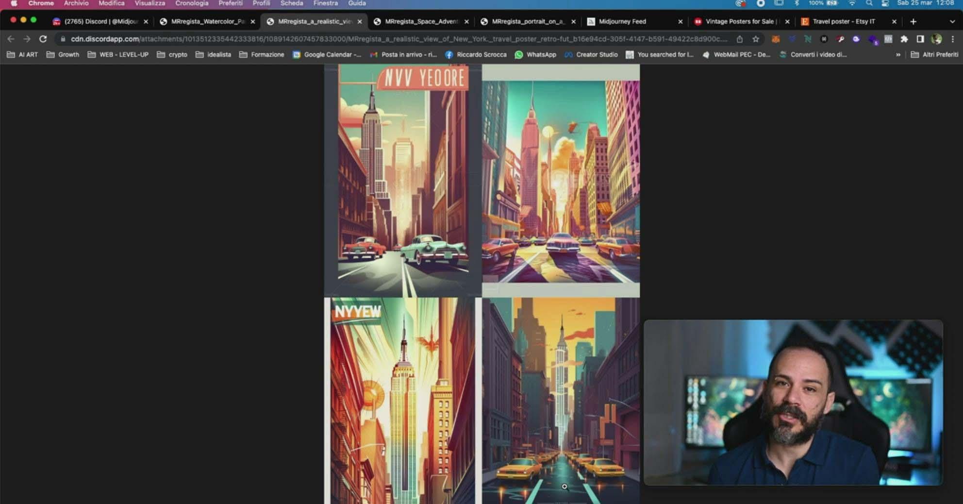 图片[10]-Midjourney AI人工智能创建和销售令人惊叹的海报教程-10节课-中英字幕-知识创作
