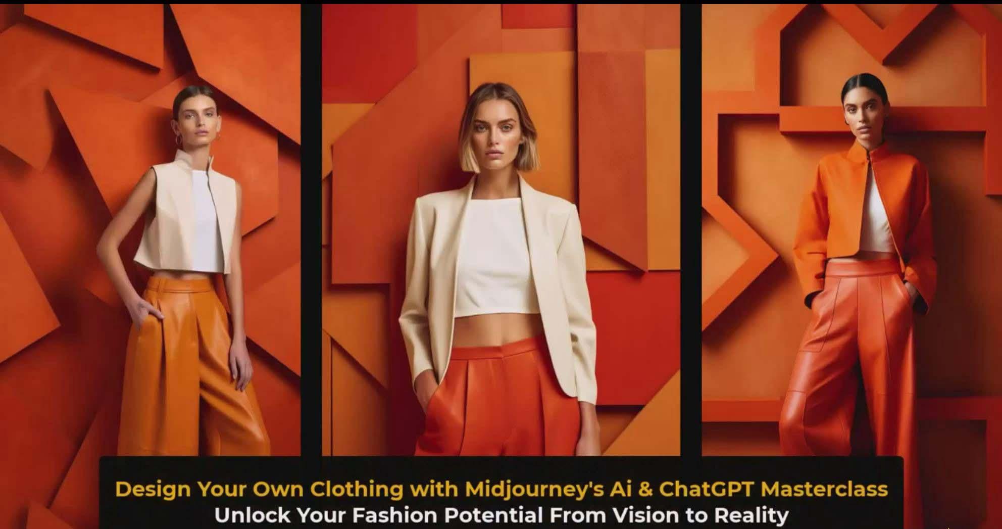 图片[3]-利用 Midjourneys Ai 人工智能设计自己的服装AI大师班-10节课-中英字幕-知识创作