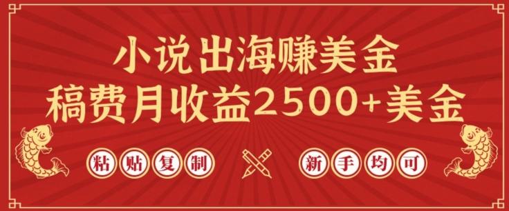 小说出海赚美金，稿费月收益2500+美金，仅需chatgpt粘贴复制，新手也能玩转【揭秘】-知识创作