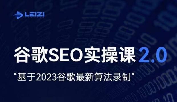 雷子·谷歌SEO 2.0实战课，独立站询盘自由必备，基于2023谷歌最新算法录制-知识创作