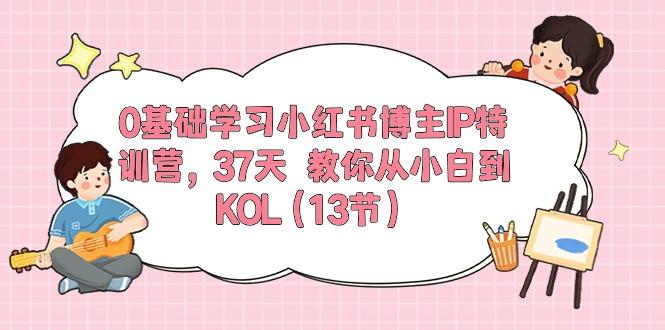 0基础学习小红书博主IP特训营，37天 教你从小白到KOL(13节-知识创作